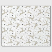 銀トナカイ ラッピングペーパー (フラット)