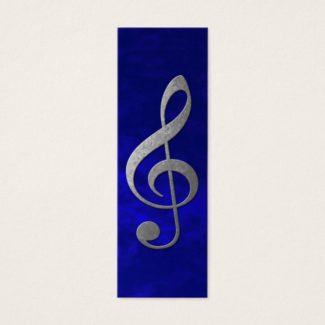 銀トレブルクレフ、 音符記号 (正面)