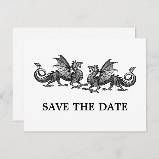 銀ドラゴエレガントンズ日付ポストカードの保存 案内ポストカード (正面/裏面)