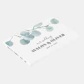 銀ドル結婚ユーカリ ゲストブック (コーナー)