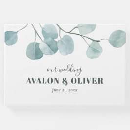 銀ドル結婚ユーカリ ゲストブック