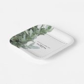 銀ドル結婚ユーカリ ペーパープレート (傾斜あり)