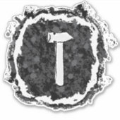 銀ハンマー シール (正面)