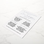 銀バチェロレッテスカベンジャー狩りゲームおもしろい 箔招待状 (回転した状態)