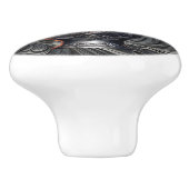 銀バラの銀セラミック引き抜き セラミックノブ (側面)