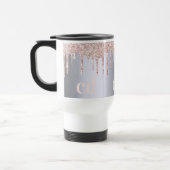 銀バラ金ゴールドグリッタードリップモノグラム トラベルマグ (左)