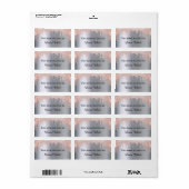 銀バラ金ゴールドグリッター赤面蔵書票 ラベル (フルシート)