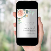 銀バラ金ゴールドフローラユーカリ結婚ス 招待状