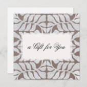 銀パタエレガントーン文字ギフト証明書 (正面/裏面)