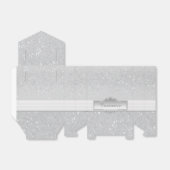 銀パーソナライズされたエレガントの輝く愛用ボックス フェイバーボックス (折り畳みなし)