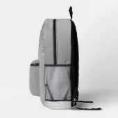 銀パーソナライズされたグリッターガーリードリップメタル プリントバックパック (右)