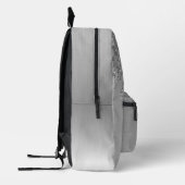 銀パーソナライズされたグリッターガーリードリップメタル プリントバックパック (左)