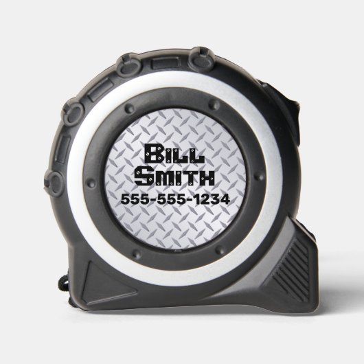 銀パーソナライズされたダイヤモンド板模様 メジャー (正面)