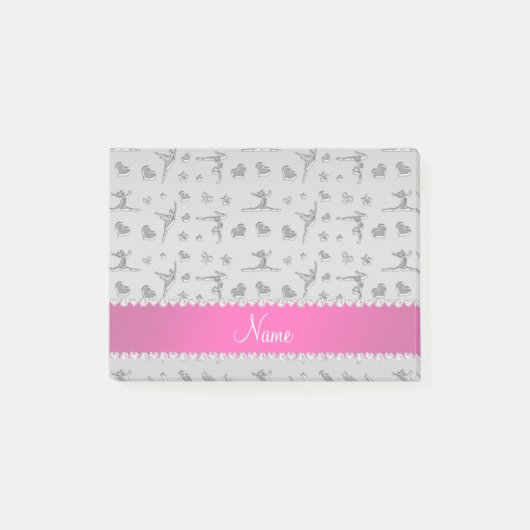 銀パーソナライズされた体操と名付ける ポストイット (正面)