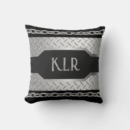 銀パーソナライズされた金属および鎖 クッション
