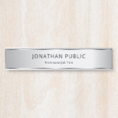 銀フェイクグエレガントラマー・テンプレート サインプレート (正面)