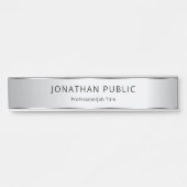 銀フェイクグエレガントラマー・テンプレート サインプレート (正面)