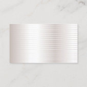 銀フェイクグモダンラマエレガントテンプレート 名刺 (裏面)