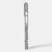 銀フェイクグリッターパターン – 非実在グリッター Case-Mate iPhoneケース (裏面 / 左)