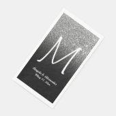 銀フェイクグリッター及びブラックモノグラグラデーションム (コーナー)