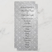 銀フェイクグリッター式結婚プログラム プログラム (正面/裏面)