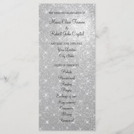 銀フェイクグリッター式結婚プログラム プログラム