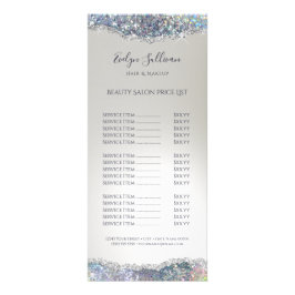 銀フェイクグリッター箔の価格リストのラックカード ラックカード