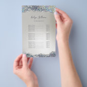 銀フェイクグリッター箔の価格表フライヤー チラシ (ハンドル)