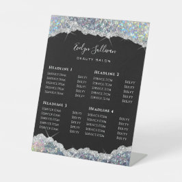 銀フェイクグリッター続行価格表 台座サイン