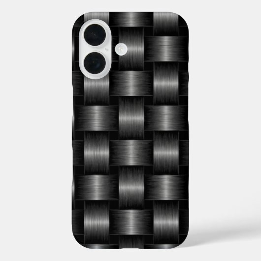 銀フェイクグレーメタルiPhoneケース Case-Mate iPhoneケース (裏面)