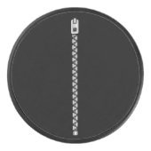 銀フェイクジッパー アイスホッケーパック (正面)