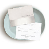 銀フェイクストライプ美しいモダン贈与証書 割引カード