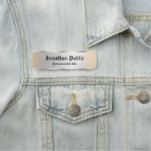 銀フェイクテンプレート書道文字 名札 (インサイチュ)