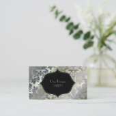 銀フェイクバロック・ダマスク 名刺 (スタンド正面)