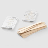 銀フェイク大理石の高級モダン結婚式 ハンドファン (組立なし)