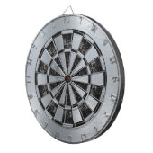 銀フェイク箔ブラック大理石メタリフェイクカル ダーツボード (正面右)