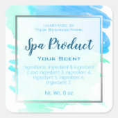 銀フェイク箔手製スパ製品事業 スクエアシール (正面)