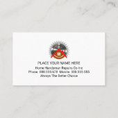 銀フェイク製ストライプ金ゴールド枠 名刺 (裏面)