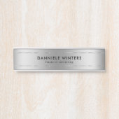 銀フェイク金下地 サインプレート (正面)