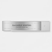 銀フェイク金下地 サインプレート (正面)