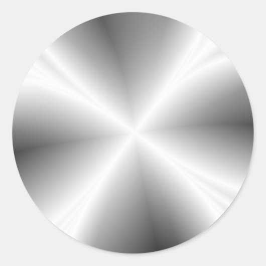 銀フェイク金属シール ラウンドシール (正面)