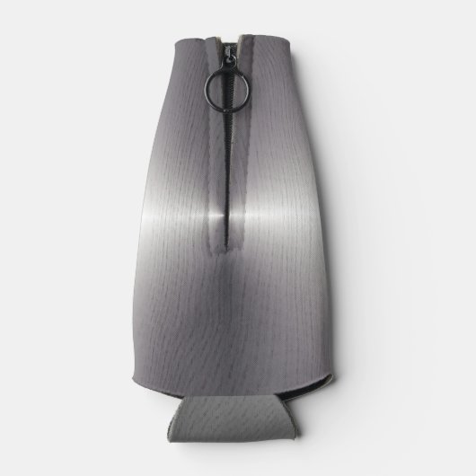 銀フェイク金属缶又はボトルホルダ名前をカスタムする ボトルクーラー (裏面)