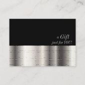 銀フェイク金性贈与証書 割引カード (正面)