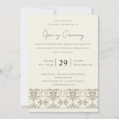 銀フォーマルダマスク大開幕式 招待状 (正面)