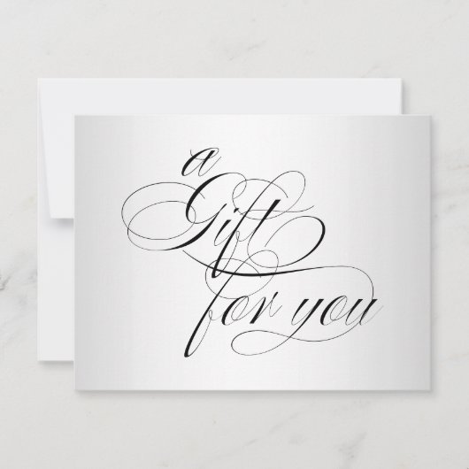 銀フォーマル書筆状贈与証 (正面)