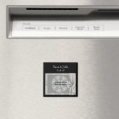 銀フレームエレガント結婚式の引き出物光磁石 マグネット (インサイチュ (食洗機))