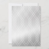 銀ブラシモダンストロークランジェリーシャワー招待状 招待状 (裏面)