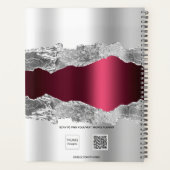 銀ブルゴーニュ灰石大理石名台本2023 プランナー手帳 (裏面)