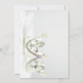 銀プリンセスエレガントモダンSweet sixteen 招待状 (裏面)