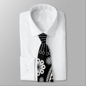 銀ペイズリー模様 ネクタイ (タイ)